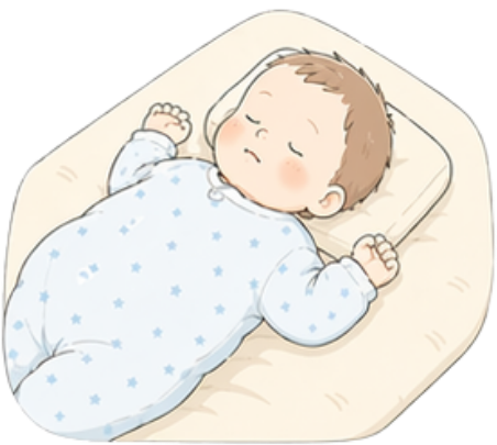 ねんね期のイラスト