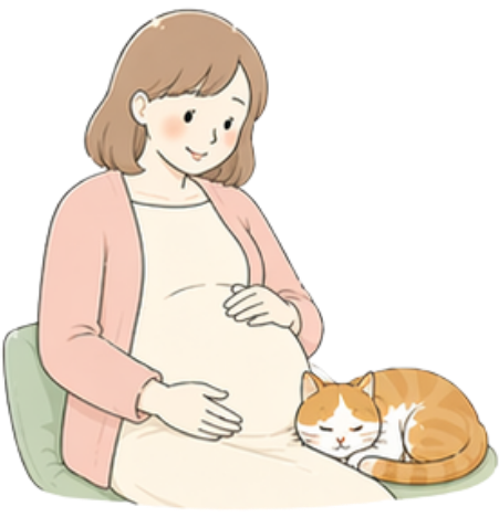 妊娠中のイラスト
