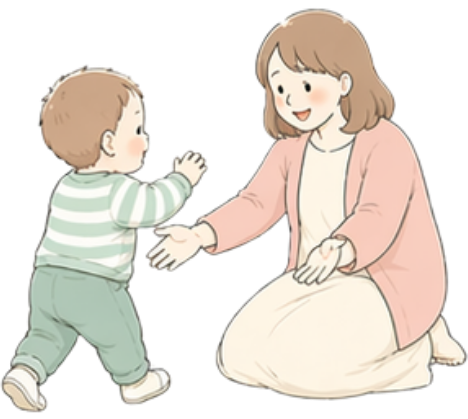 あんよ期のイラスト